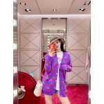 Gucci GG cherry jacquard wool knit cardigan 579932