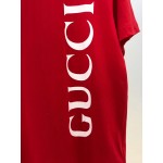 Gucci print oversize T-shirt red 565806