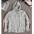 497250 Gucci CHooded zip-up sweatshirt with Gucci stripe ‎grey