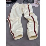 599359P Gucci braided trim track pant white