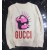 469250 Gucci Cotton Oversized Logo Hoodies white