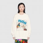 617964 Disney x Gucci Donald Duck cotton sweatshirt white