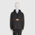 594861 Cotton canvas windbreaker with Gucci label black