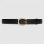 Gucci Thin belt with G buckle 655566 black 