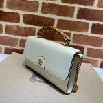 675794 Gucci Diana small shoulder bag white