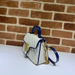 GG Marmont mini top handle bag 583571 white