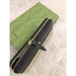 GG Marmont zip around wallet black-beige 456117