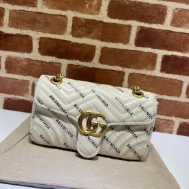 Gucci The Hacker Project small GG Marmont bag white 443497