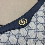 GUCCI OPHIDIA GG SMALL HANDBAG 735145 BLUE