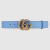 Gucci Leather belt with Double G buckle blue 400593