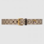 Gucci Tiger print GG Supreme belt 434520