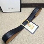Gucci Signature leather belt black 403941