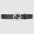 Gucci GG Supreme belt with G buckle black 411924