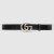 Gucci Leather belt with Double G buckle 414516