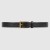 Gucci Leather belt with rectangular buckle black 429028