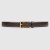 Gucci Leather belt with rectangular buckle brown 429028