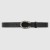 Gucci Leather belt with crystal Dionysus buckle black 432142