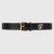 Gucci tiger print leather belt black 434520