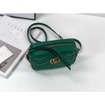 Gucci GG Marmont matelassé mini bag dark green 448065