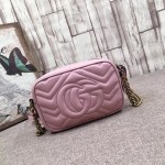 Gucci GG Marmont matelassé mini bag light pink 448065