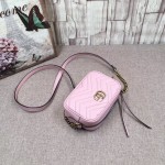 Gucci GG Marmont matelassé mini bag light pink 448065