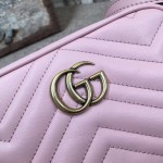 Gucci GG Marmont matelassé mini bag light pink 448065