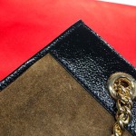 Gucci Rajah large tote brown suede 537219