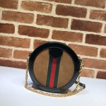 Gucci Ophidia mini GG round shoulder bag brown 550618