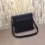 Gucci Black Leather Messenger Bag 322059