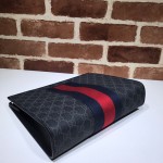 Gucci GG Supreme Web pouch black 475316