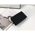 Gucci Dionysus leather super mini bag black leather 476432