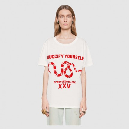 Gucci "Guccify Yourself" print T-shirt 492347_X3L62