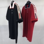 Gucci Cotton polo with Gucci stripe 500972_X9M38