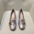 gucci metallic mid heel pump in sliver 408208