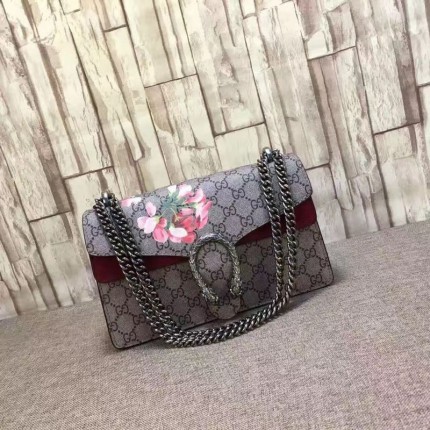Gucci Dionysus Blooms print shoulder bag red 400249