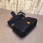 Gucci GG Marmont matelassé shoulder bag small 443497 black