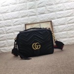 Gucci GG Marmont small shoulder bag black 498100