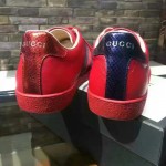 Gucci Ace embroidered snake sneaker red 429446 