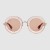 Gucci Round-frame metal sunglasses 470459-7587