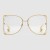 Gucci Oversize round-frame metal glasses 506215