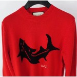 Gucci Wool sweater with shark 523042