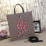 Gucci Snake print soft GG Supreme tote 450950