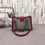 Gucci Padlock small GG shoulder bag red 498156