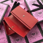 Gucci Sylvie leather continental wallet red 476084
