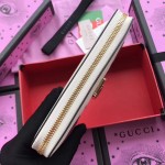 Gucci Sylvie embroidered leather zip around wallet 476083